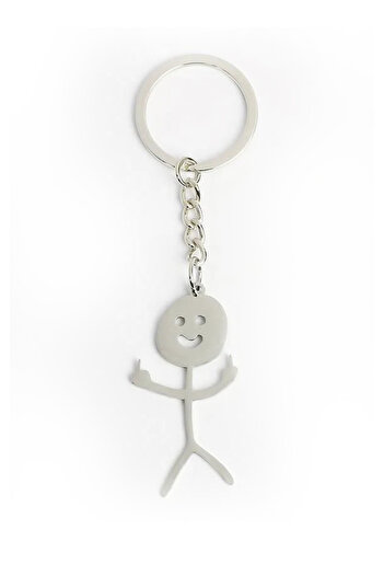 SPELT Stickman Metal Keychain