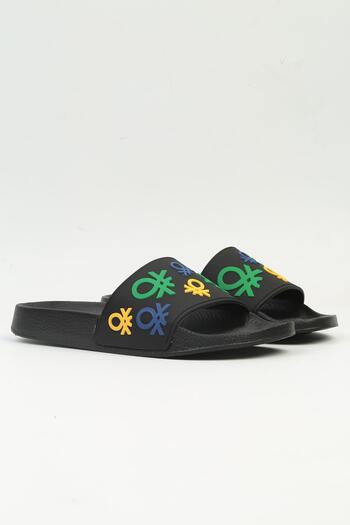 Benetton ® |   BN-1373 - 3816 Μαύρες-Γυναικείες Παντόφλες
