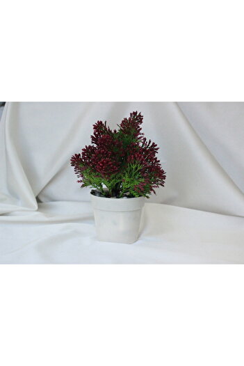 Live House Round Flower Pot Ball Grained Small Flower Red