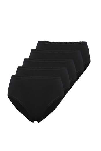 WESTMARK LONDON Pantofi maxi din bumbac cu talie înaltă, 5 bucăți, pentru femei - EVA RIB MAXI