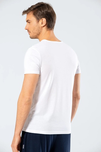 Cacharel Men's Crew Neck T-shirt - 50% Modal and 50% Cotton