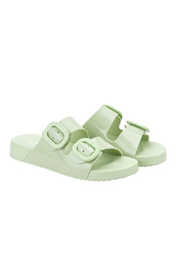 IGOR Pistachio Green Havana Brillo Double Buckle Women's Slippers