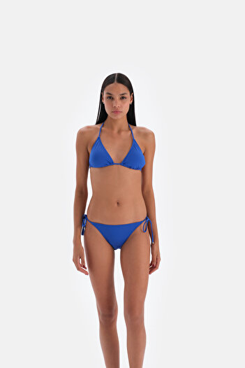 Eros 3000Mm Triangle Pattern Small Bikini Top - Sax