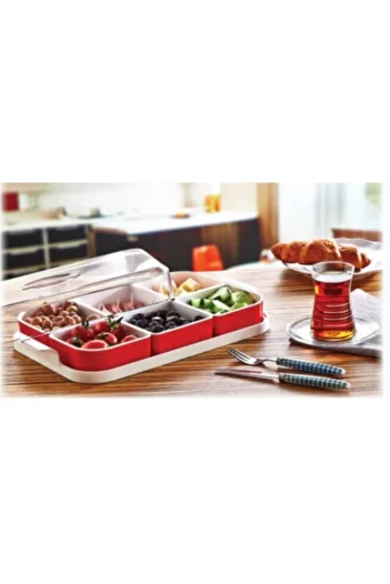 PlastArt Breakfast Set 6 Piece Set with Lid