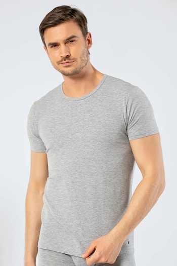 Cacharel Men's Crew Neck Short Sleeve T-shirt - 2 Pieces 95% Cotton 5% Elastane