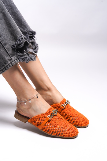 Riccon Maendreil Orange Women's Slippers -0012100