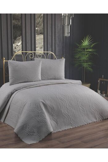 Bikaya Home Double Microfiber Bedspread - Quilted Design