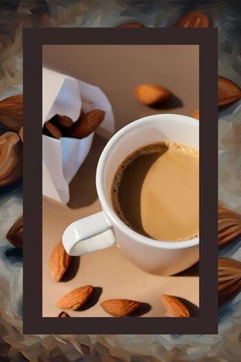 Mim and More Almond Coffee - Badem Aromalı Kahve Çekirdek Kahve, 200 gr