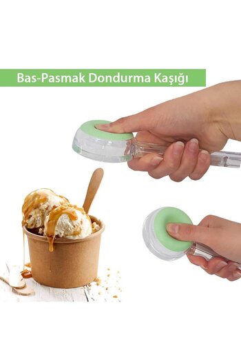 devigo 2 Pcs Bass and Finger Ice Cream Spoons