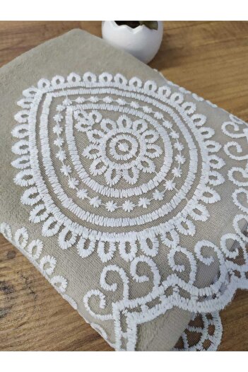 Çeyiz Bahçesi Venus Cappuccino Velvet Towel 50&90