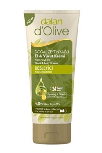 Dalan D'olive Doğal Zeytinyağlı El Ve Vücut Kremi Besleyici 250ml