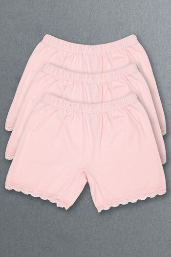 Altun Girl's Pink Mini Shorts Boxer - 3 Pieces