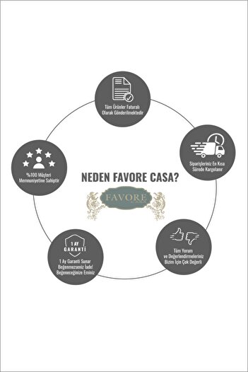 Favore Casa Nakış İşlemeli Kalp Gözlü Emoji Yastık