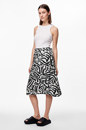 PIECES PCARLEM HW MIDI SKIRT