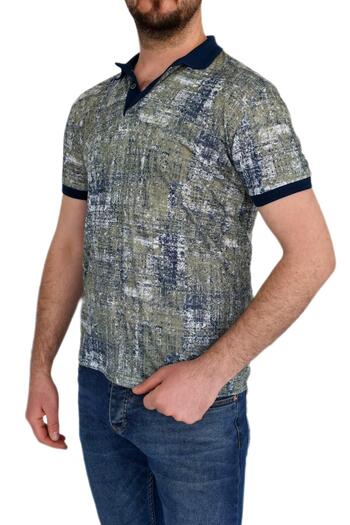 Çizgi Triko Men's Polo Neck T-Shirt 3515