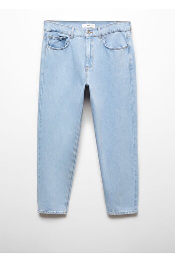 MANGO Man Hafif Yıkama Tapered Kesim Hafif Jean