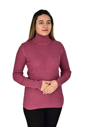 Raymons Pulover cu gât supradimensionat pentru femei - R22897 BGL-ST03178-1