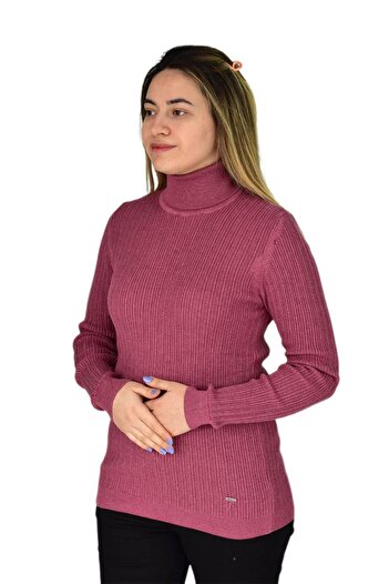 Raymons Pulover cu gât supradimensionat pentru femei - R22897 BGL-ST03178-1