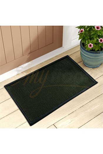 Myfloor Comfot Mat Pooled Mud and Dirt Scraper Door Mat Green