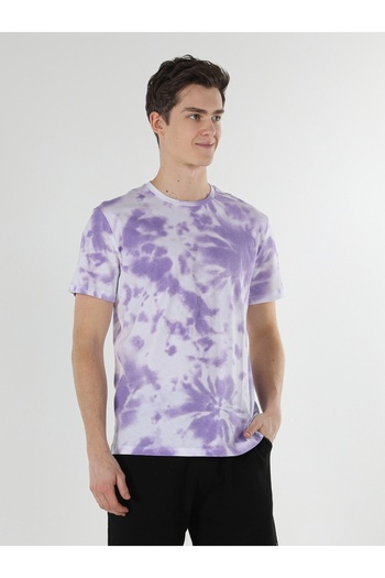 Colin's Ανδρικό κοντομάνικο μπλουζάκι Comfort Fit Crew Neck Μωβ Cl 1058669