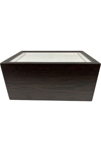 Mimoza Wooden Desktop Horizontal Napkin Holder 6 Pieces Restaurant Dispenser Wenge