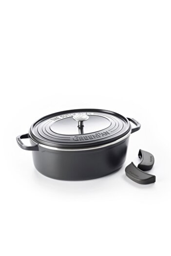 Greenpan Featherweights Ceramic Non-stick Dutch Oven 25cm Oval Deep Pot