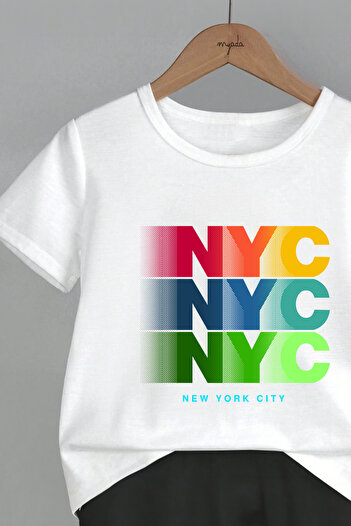 MYADA NYC New York City Printed 2-Piece Kids Set - Crew Neck 19963