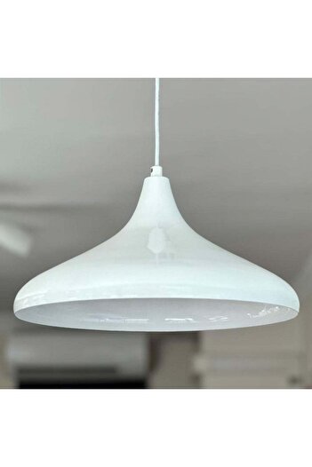Bamyum Champion Pendelleuchte, 35cm, E27, Weiß - weiße Lampe