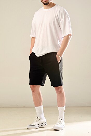 BÜYÜKKOL Cotton Two Thread Knitted Shorts