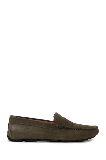 Derimod Green Suede Men's Leather Loafer