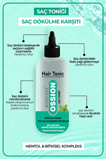 Morfose Ossion 300 ml Herbal Hair Tonic - Hair Loss and Refreshing