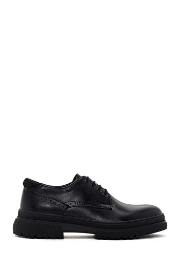 Derimod Men's Black Casual Leather Shoes - Comfortable and Stylish