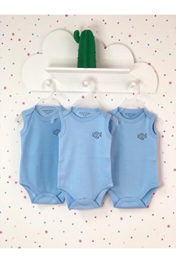 CEMRE BEBE 3 Pieces Monthly and Year Old Cotton Snap-On Bodysuit for Girls and Boys Baby Snap-On Bodysuit