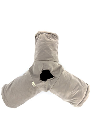 Dilekita Three-Way Foldable Velvet Cat Tunnel (Silver)