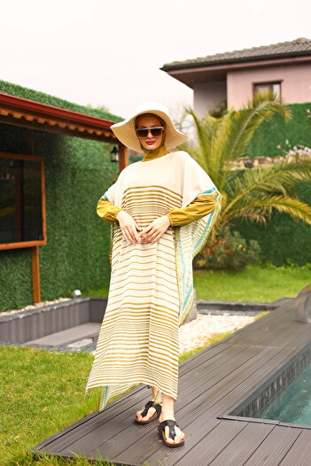 ButikKardelen Camellia Patterned Hijab Swimsuit 5 Pieces - 10364