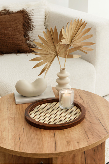 Maison Avf Antique Round Tray Rattan Hazeran - 100% Natural