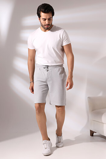 Endies Ανδρικό φαρδύ σορτς 20576 Grey Melange