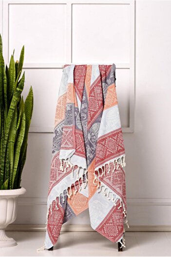 Ellia Soft 100% Cotton Peshtemal, Beach Towel, Bath Towel