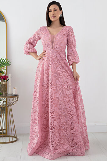 PULLIMM Mimosa 13312 Lace Long Dress
