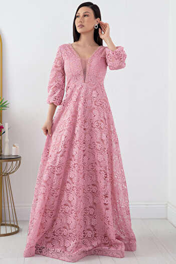 PULLIMM Mimosa 13312 Lace Long Dress