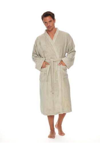 Homelover Extra Soft Men's Bathrobe - 100% Organic Cotton Kimono