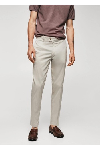MANGO Man Light cotton trousers