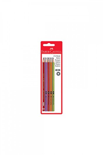 Faber Castell 4 Trace-Leaving Retro Pencils and 1 Red Copy Pencil