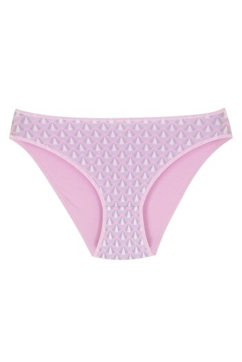 Newlilla 18001-3 Pachet de chiloți de bikini roz din 7 piese pentru femei V7