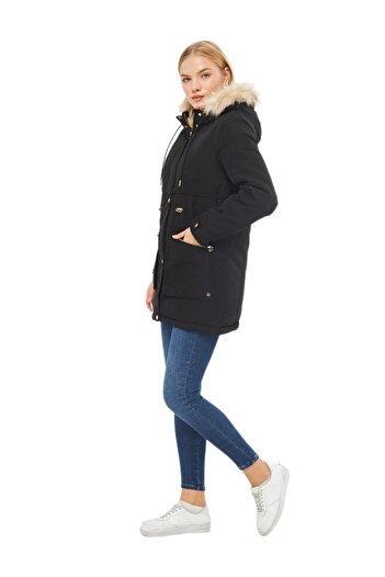DYNAMO Women's Large Size Sports Hooded Coat M5565 BGL-ST03224