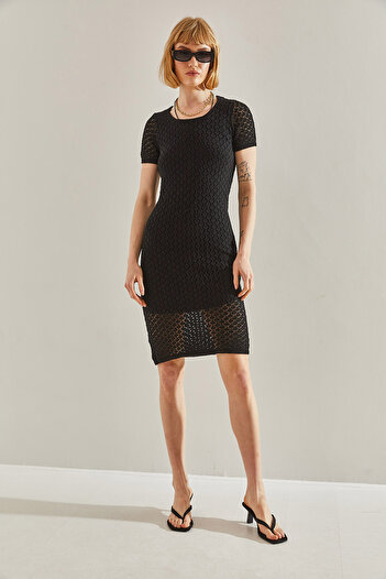 Bianco Lucci Rochie de dama ajurata - Design captusit