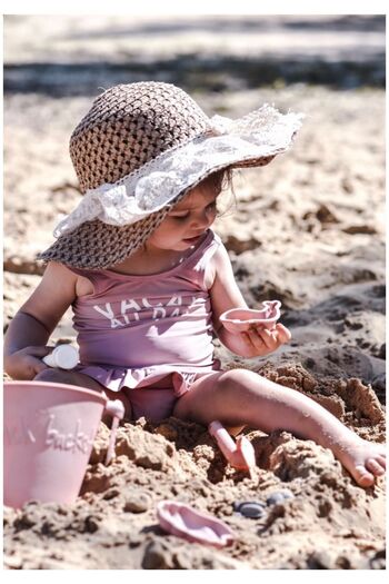 Scrunch Foldable Bucket Shovel Set - Pink