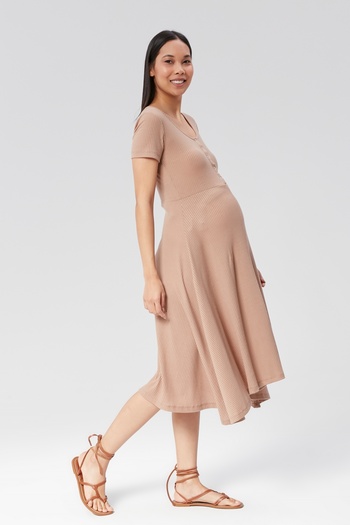 LYN MAMA Eros Mink Maternity Dress