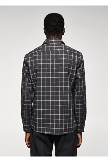 MANGO Man Slim Fit Kareli Gömlek