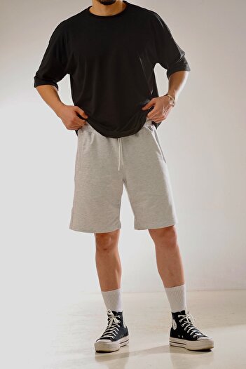 BÜYÜKKOL Cotton Two Thread Knitted Shorts